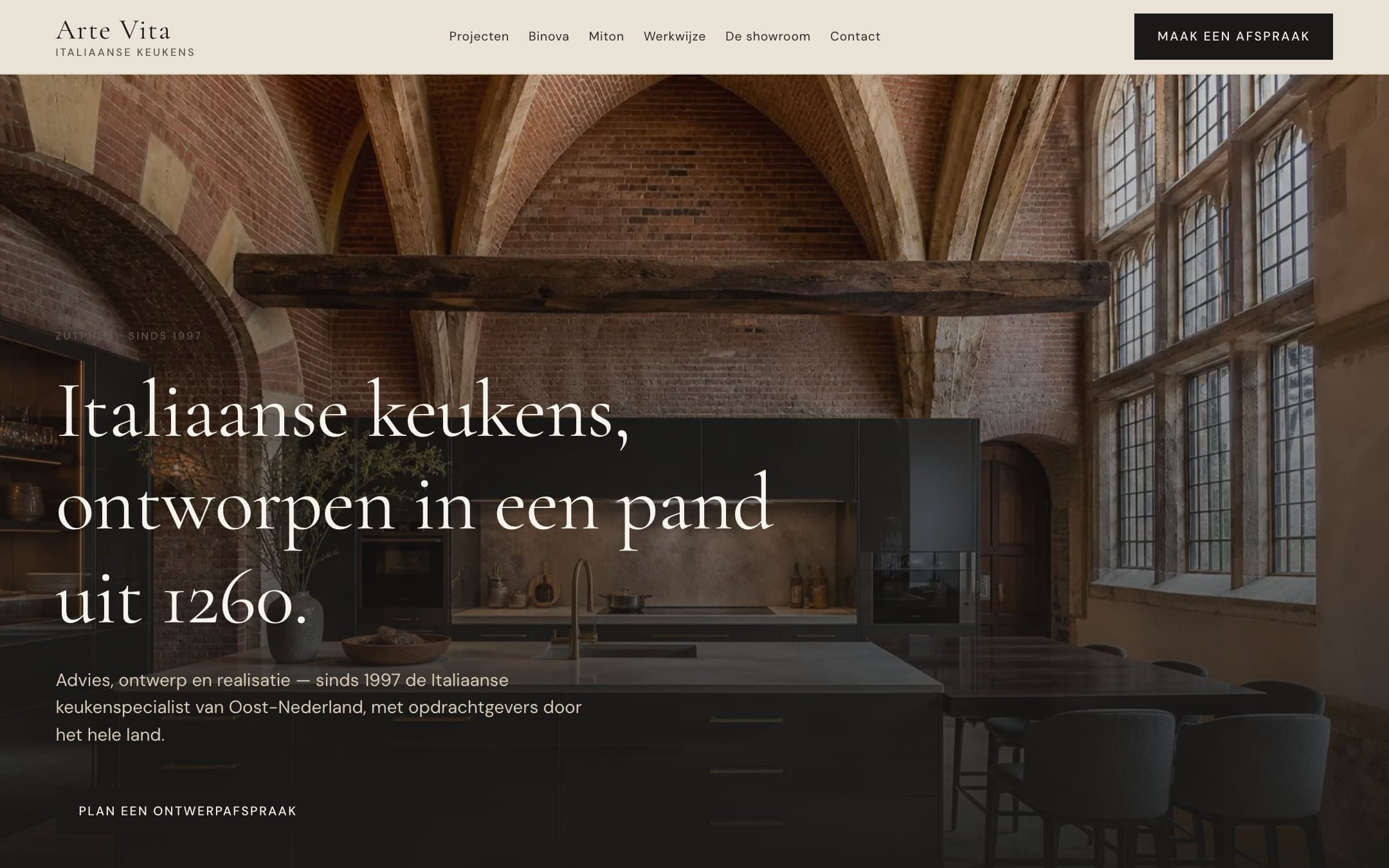 Nieuwe website van Arte Vita