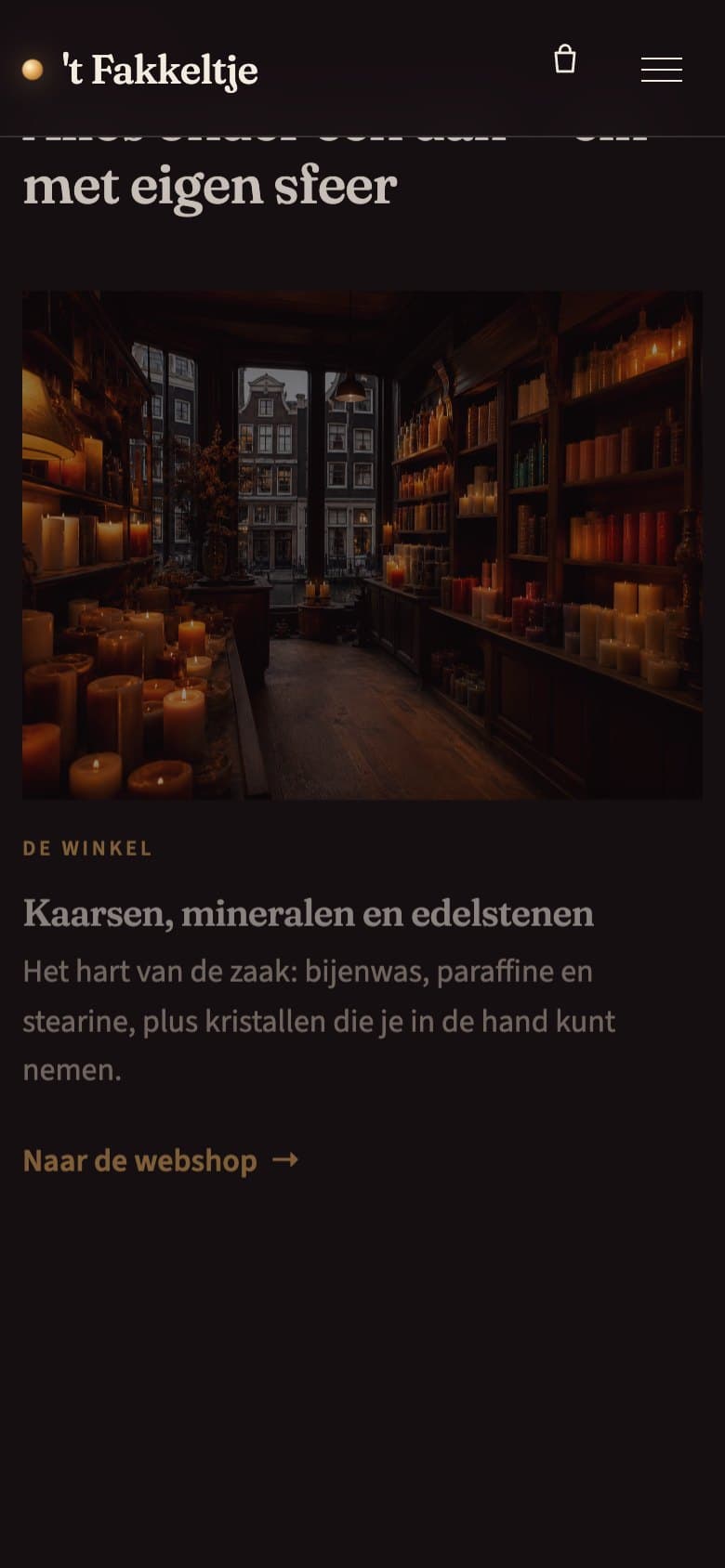 Mobiele pagina van 't Fakkeltje