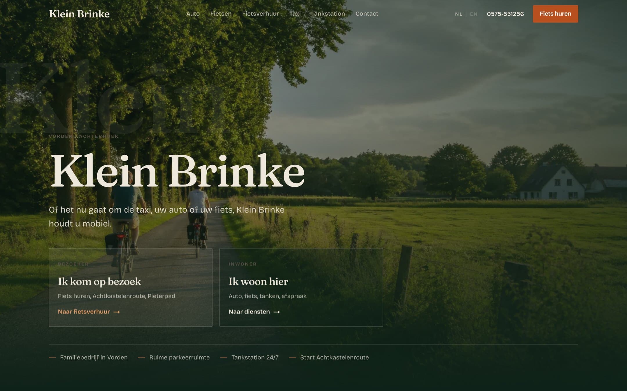 Nieuwe website van Klein Brinke