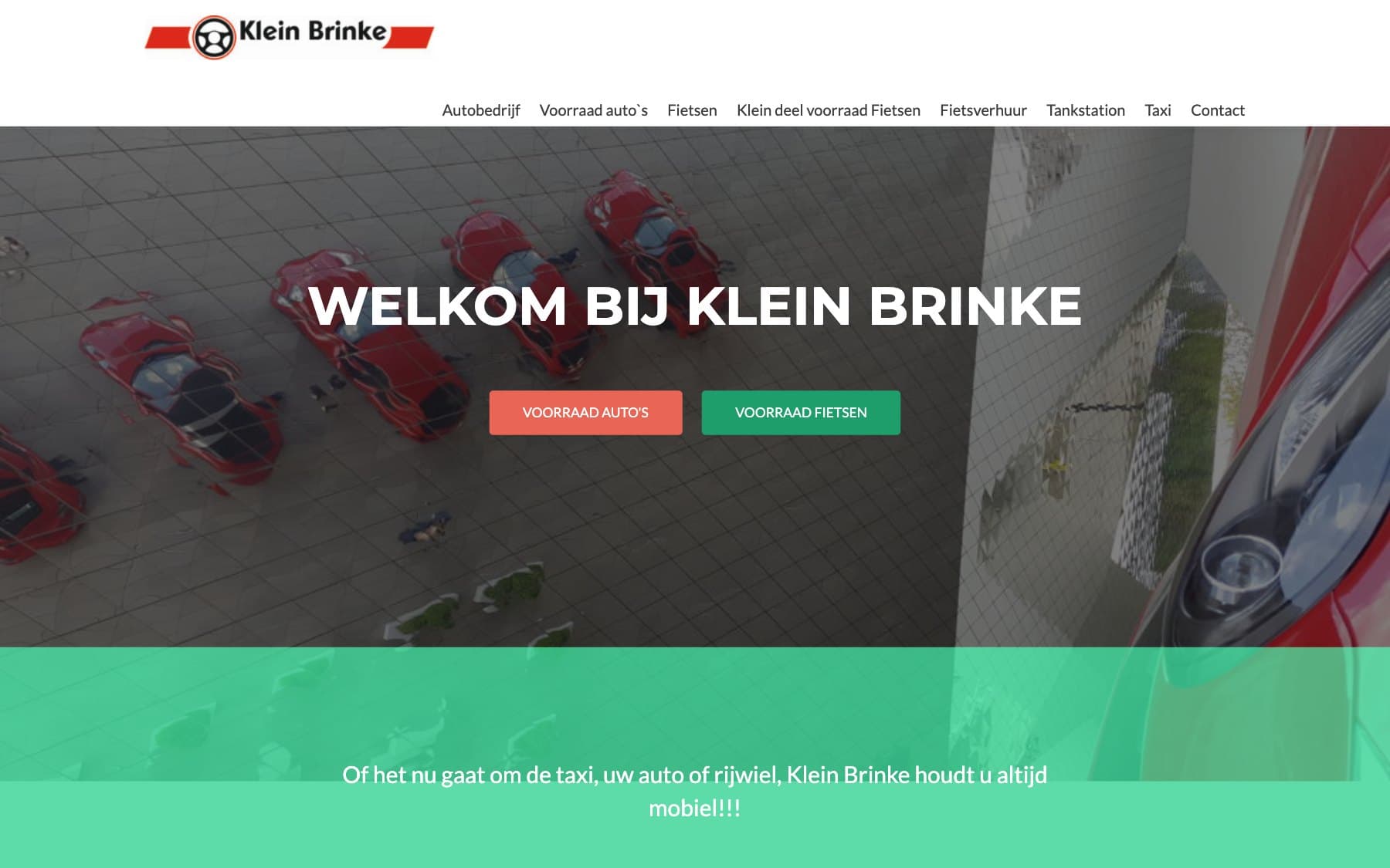 Oude website van Klein Brinke