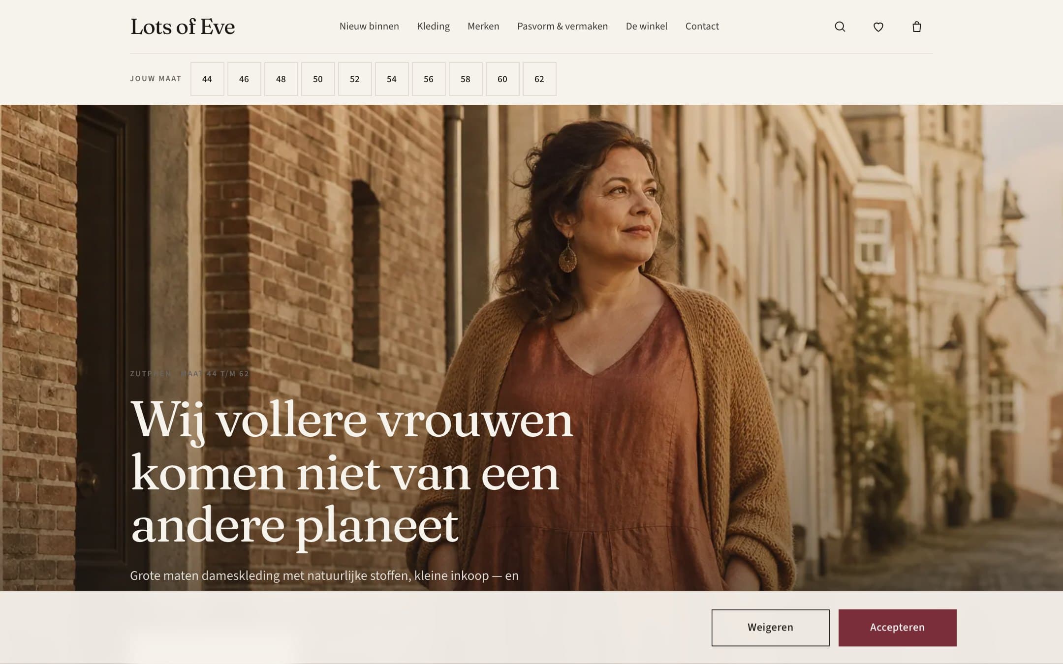 Nieuwe website van Lots of Eve
