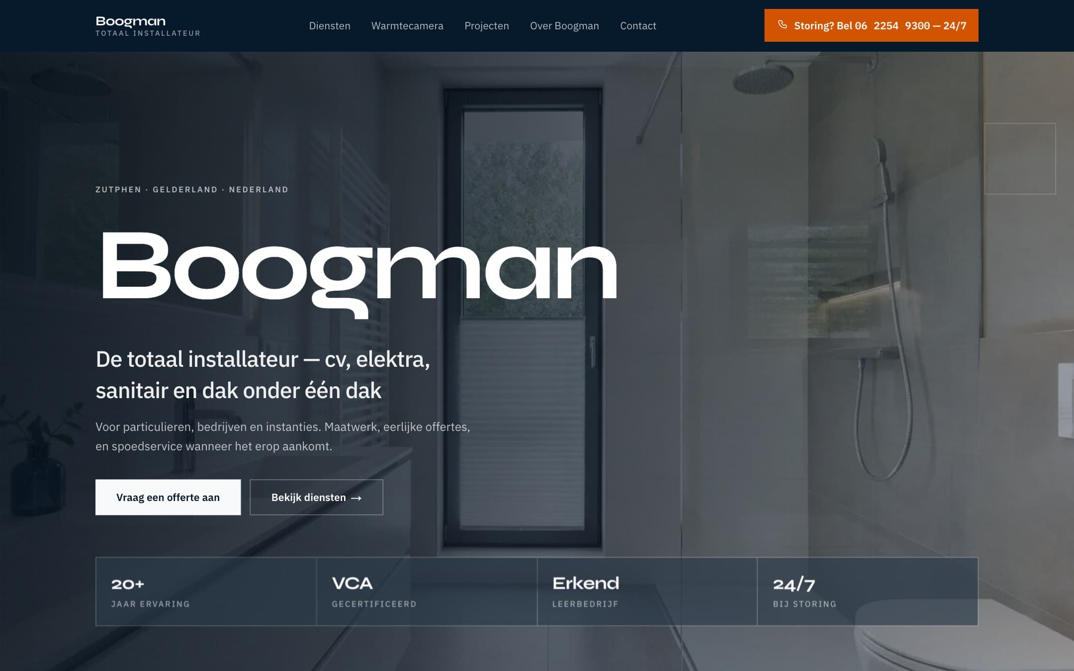Website van Boogman Totaal Installateur